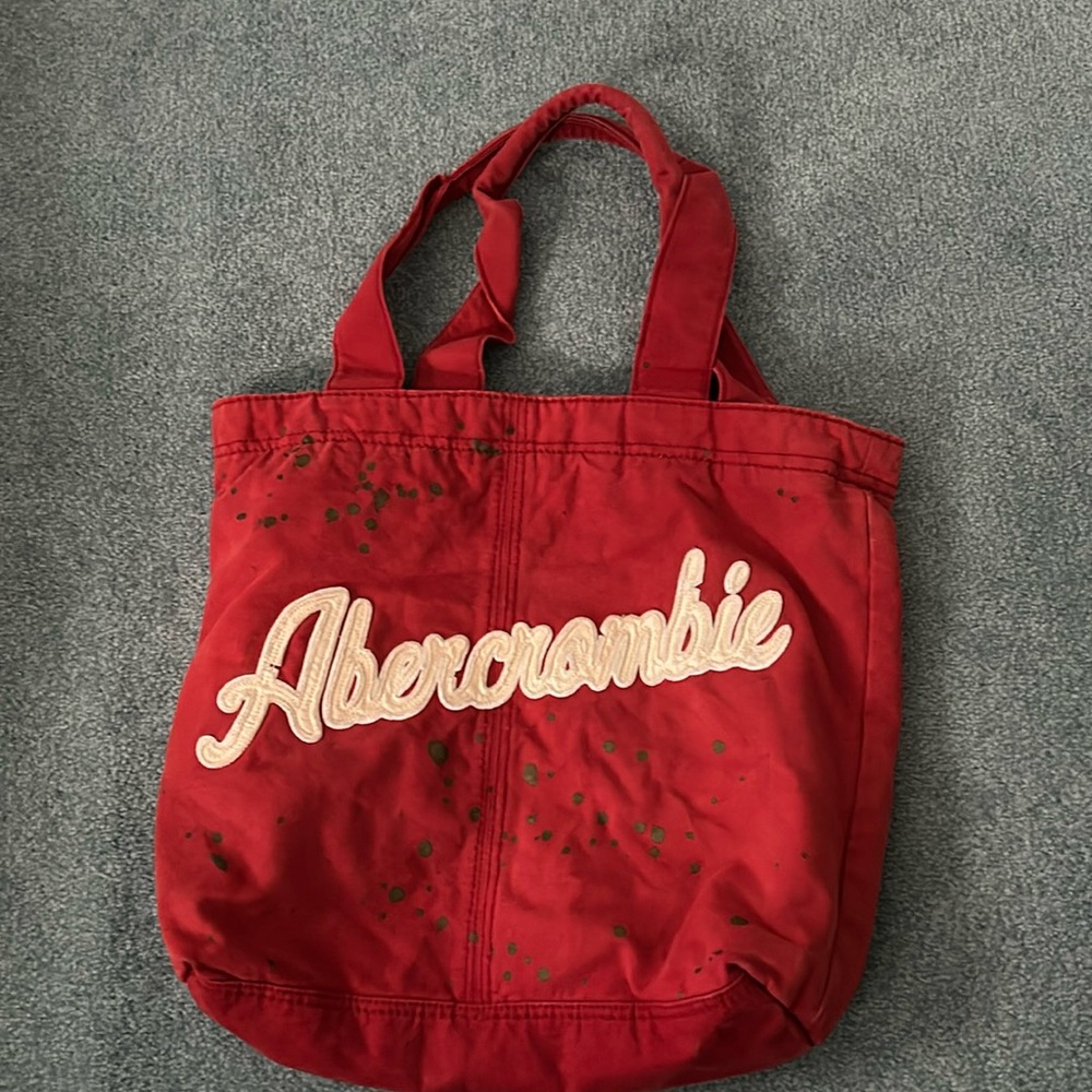 Red Abercrombie tote bag